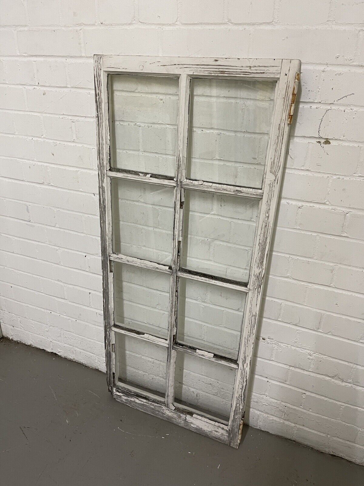 Reclaimed Old Georgian 8 Panel Wooden Window 1165 x 520mm