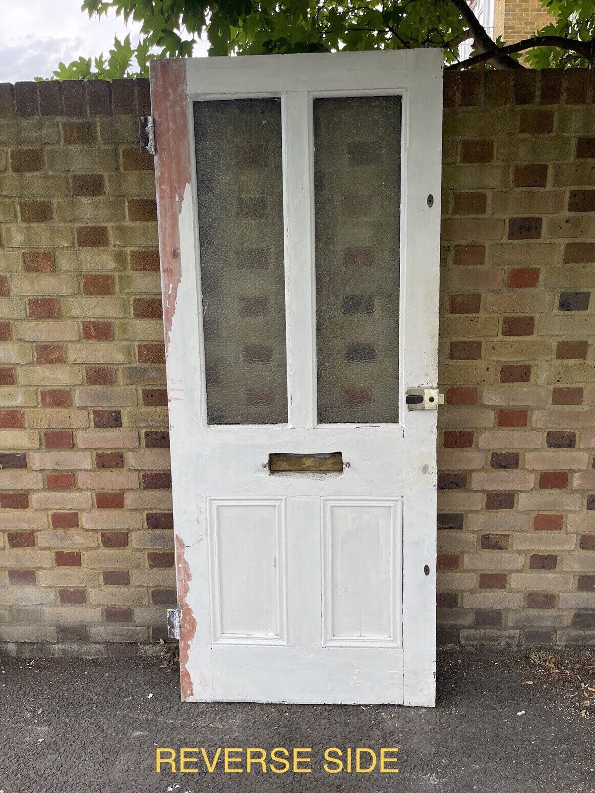 Reclaimed Victorian Wooden Panel External Front Door 2063 x 860mm