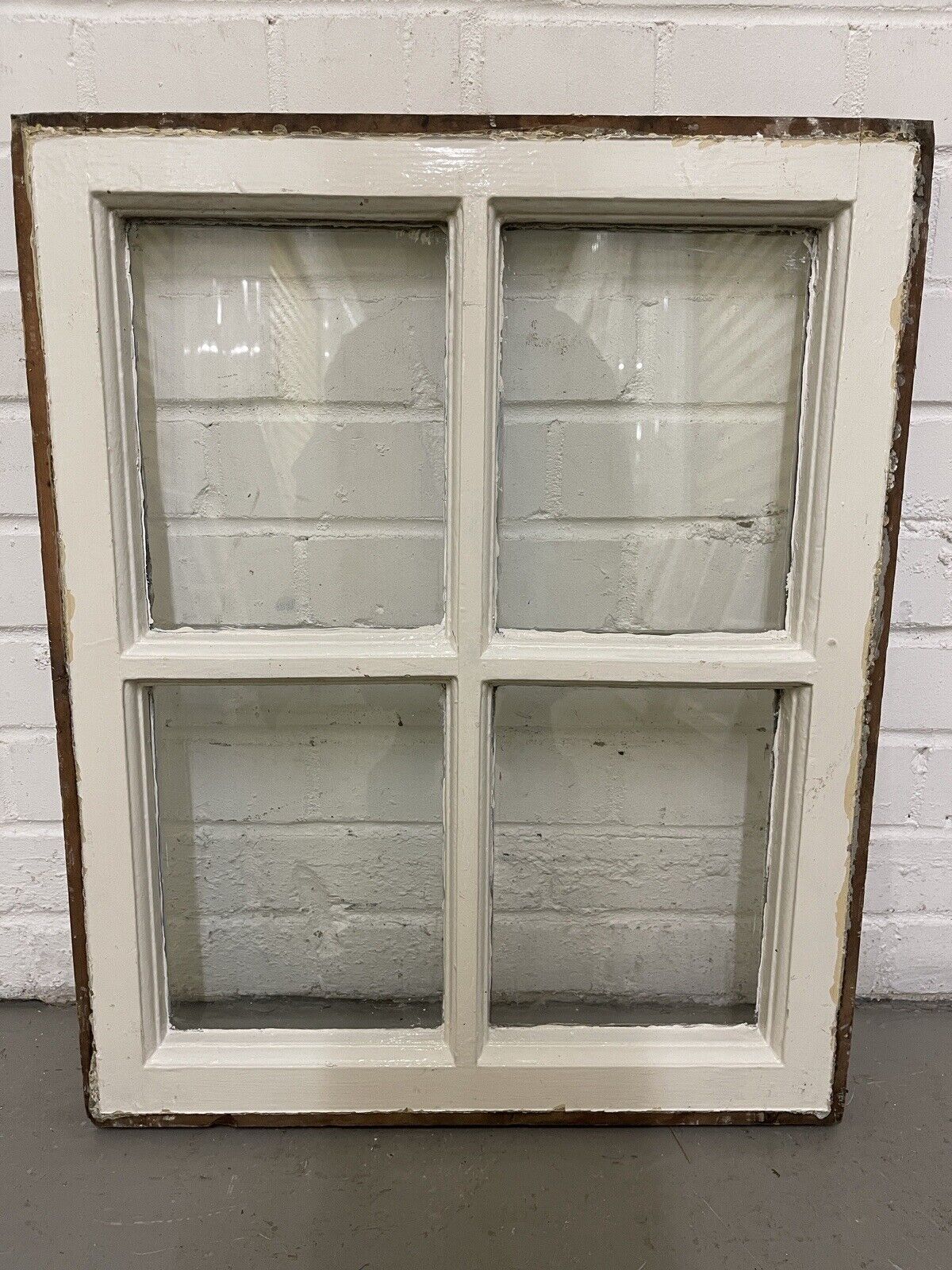 Reclaimed Old Georgian 4 Panel Wooden Window 865 x 725mm