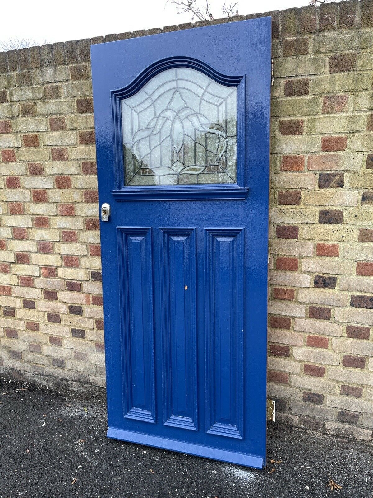 Reclaimed Edwardian Victorian Panel Front Oak Wooden Timber Door 1985 x 835mm