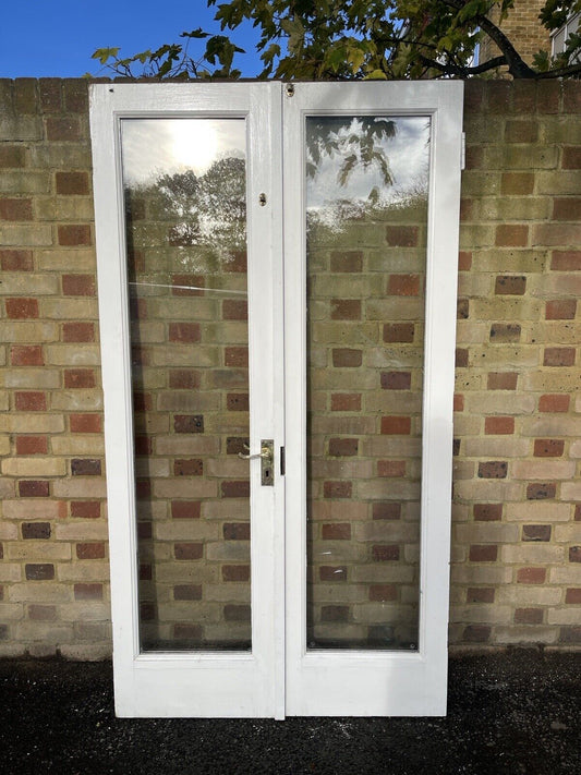 Reclaimed Old French Double Glazed Glass Wooden Double Doors 1997 x 1100mm