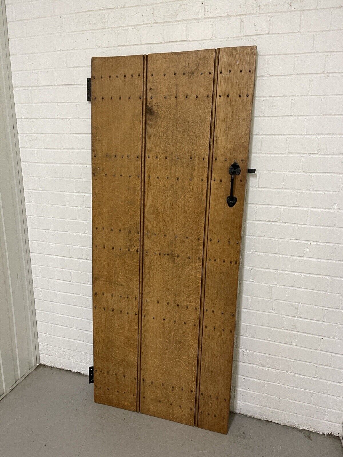 Reclaimed Oak Old Handmade Studded Ledge and Brace door 1805 x 750mm