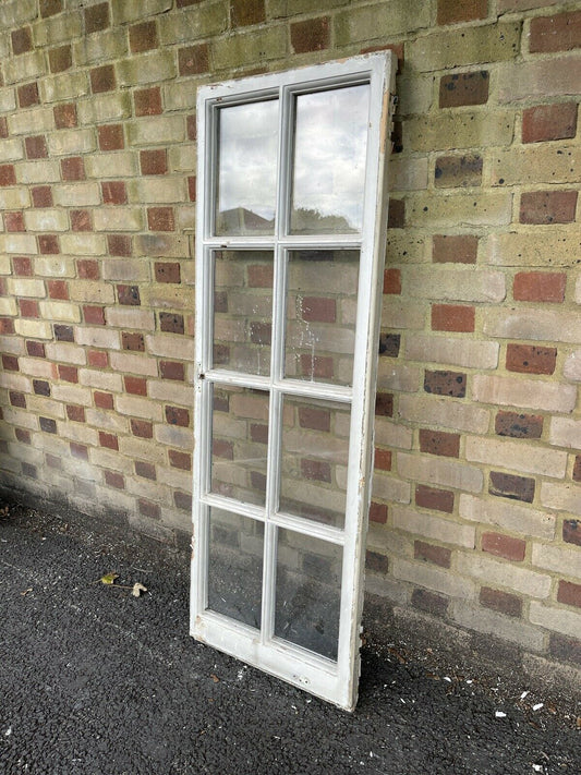 Reclaimed Old Georgian 8 Panel Wooden Window 1500 x 520mm