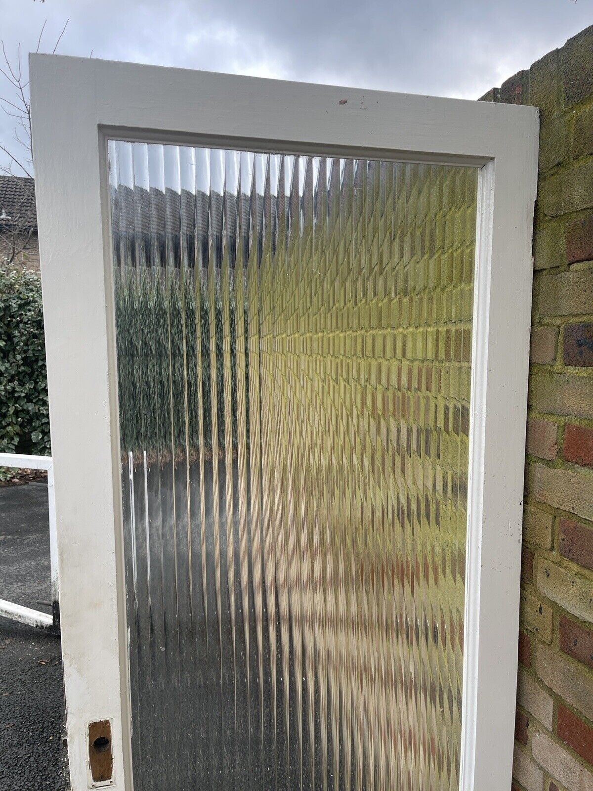 Reclaimed Reeded Glass Internal Or External Door 1920 x 755mm