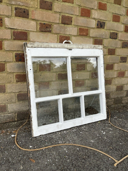 Reclaimed Old Georgian 5 Panel Wooden Sash Window 700 x 690mm