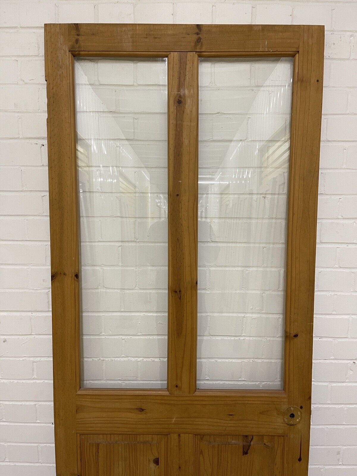 Modern Pine Glass Panel Internal 4 panel Door 2005 x 790mm
