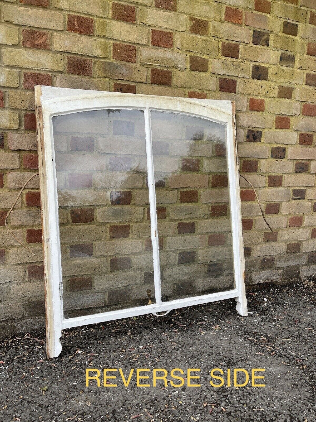 Reclaimed Old Edwardian Victorian Arch Wooden Panel Sash Window 1032 x 900mm