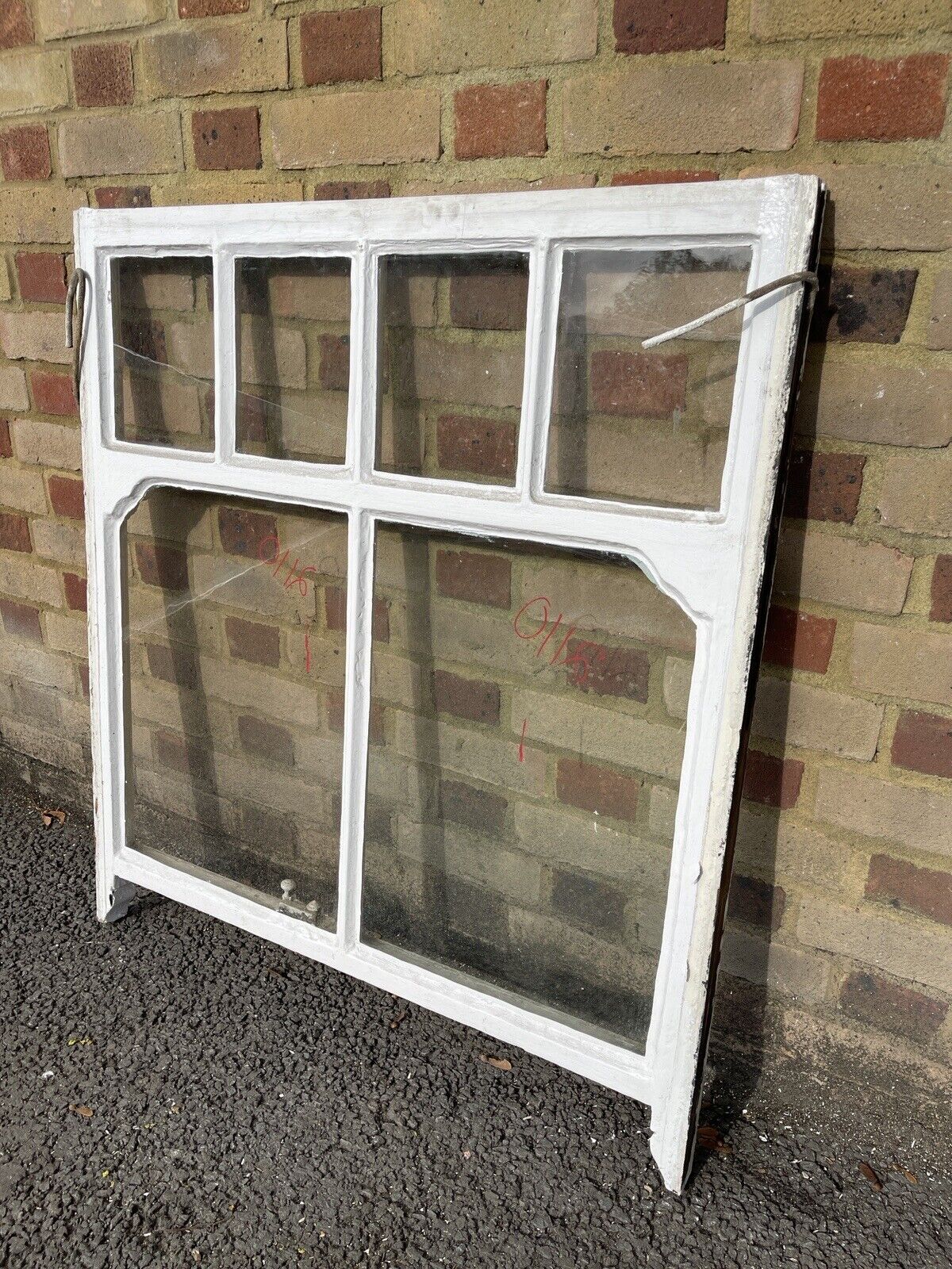 Reclaimed Old Georgian 6 Panel Wooden Window 970 x 885mm