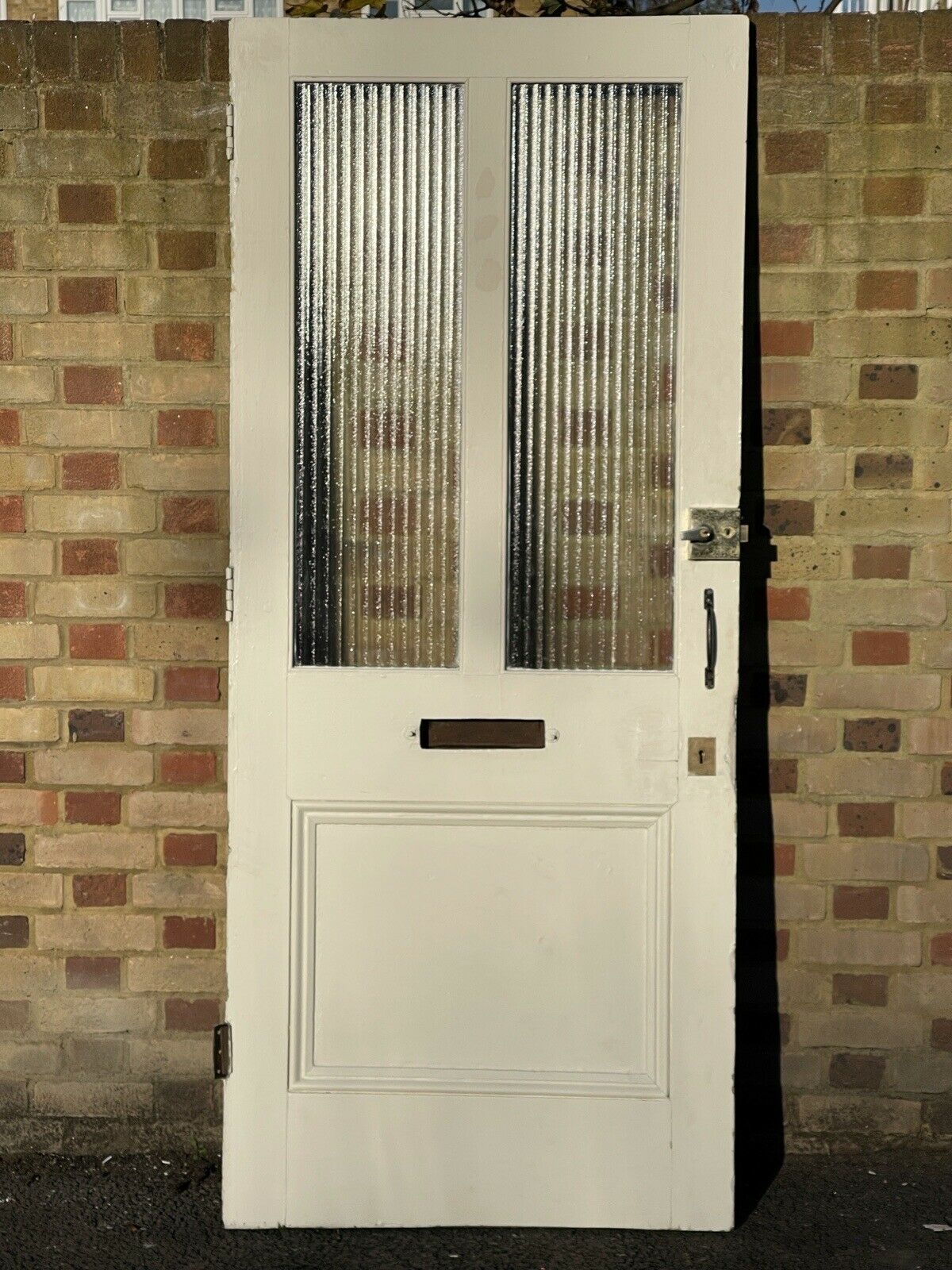 Reclaimed Victorian Edwardian Wooden Panel External Front Door 2030 x 865mm