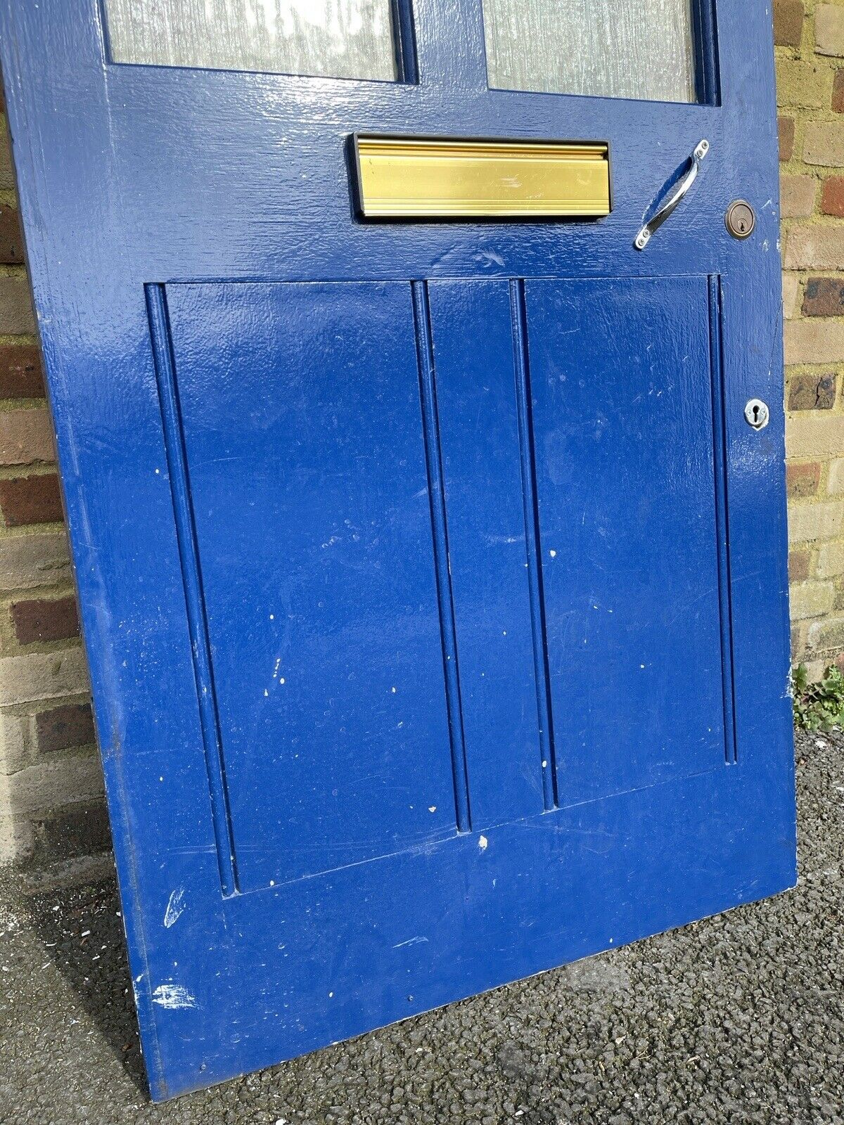 Reclaimed Victorian Wooden Panel External Front Door