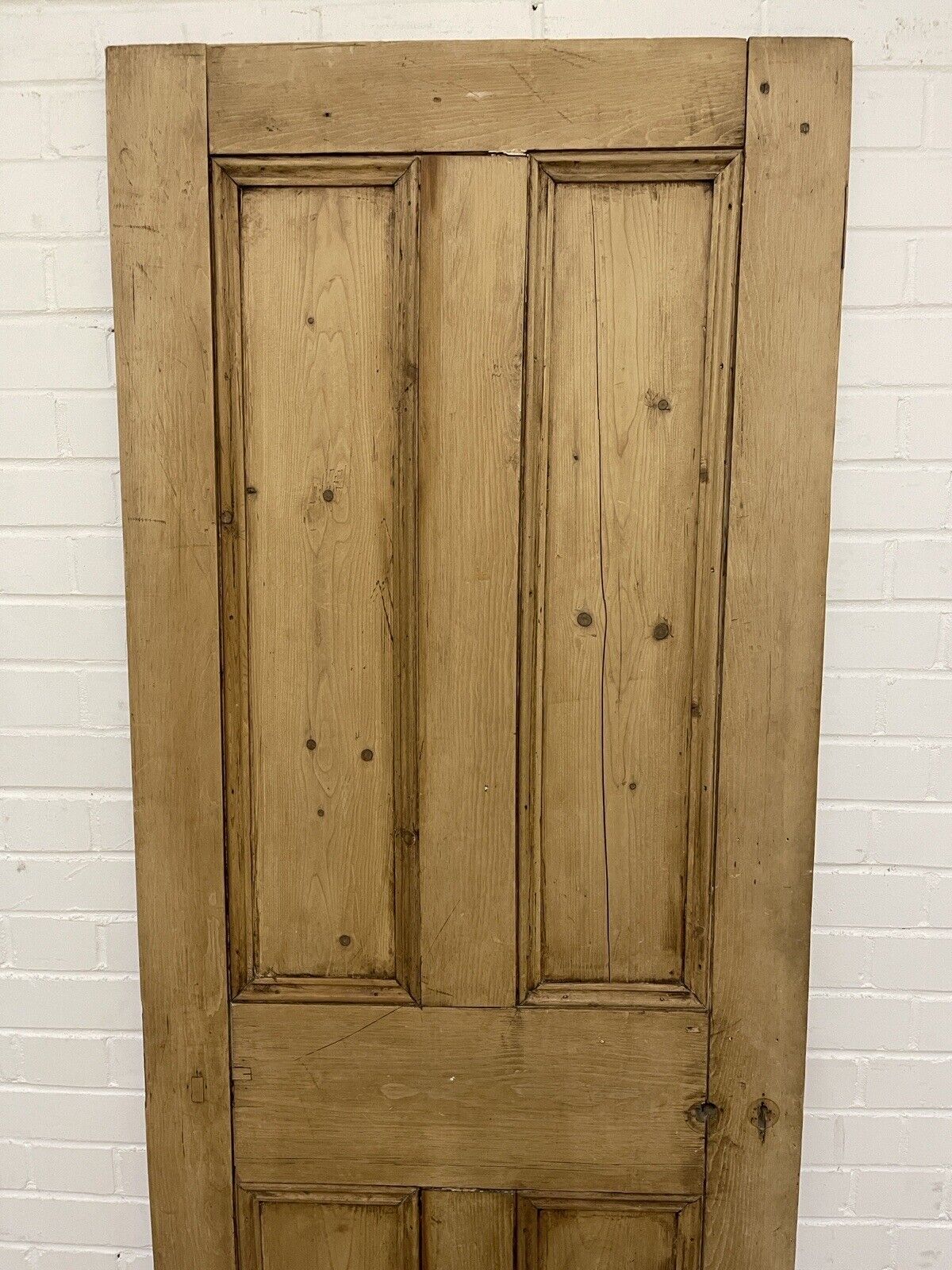 Original Vintage Reclaimed Victorian Pine Internal 4 panel Door 1945 x 750mm