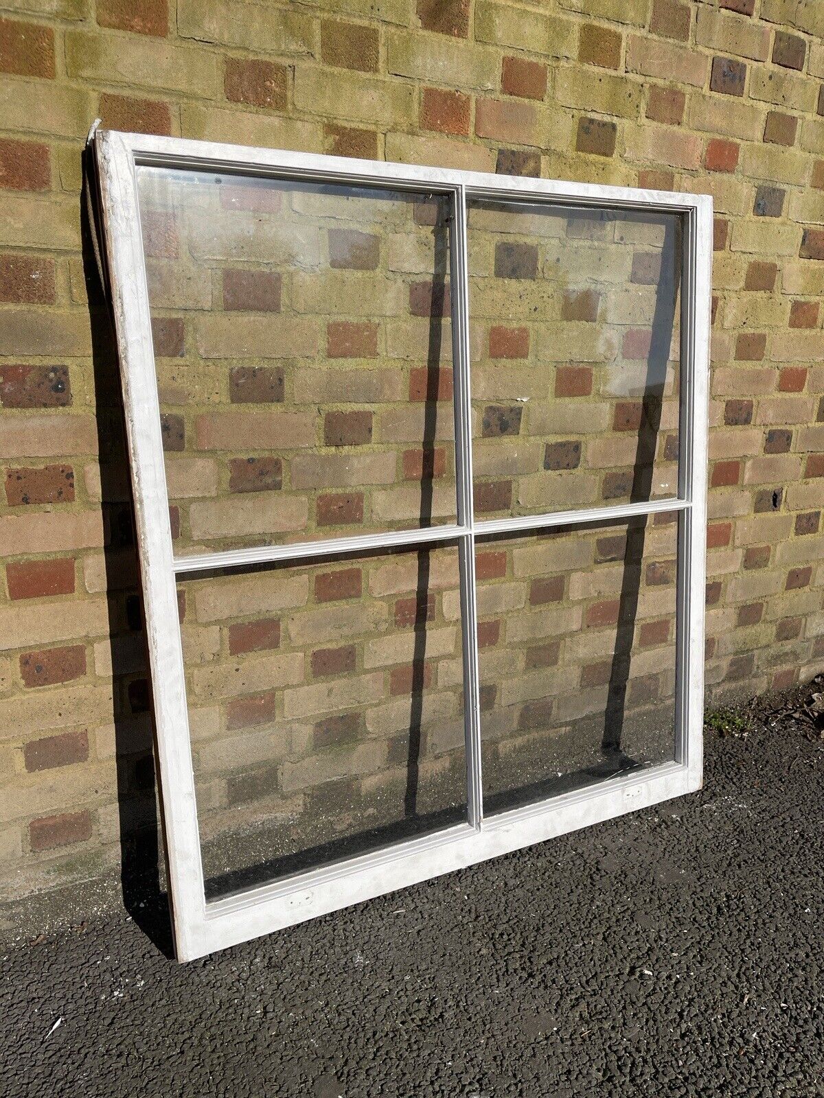 Reclaimed Old Large Georgian 4 Panel Wooden Window 1215 x 1315mm