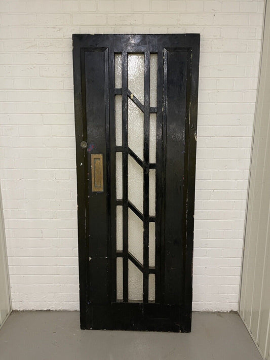 Reclaimed Victorian Edwardian Arts and Craft Wooden Panel Front Door 2025 x 810