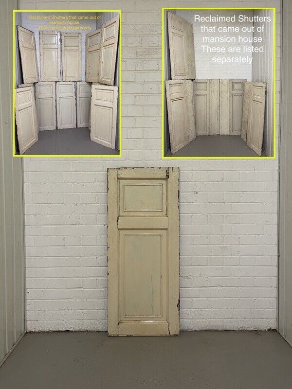 Reclaimed Antique Wooden Window Shutters 1175 x 503 or 485mm