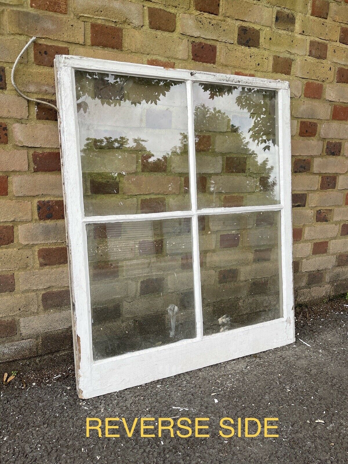 Reclaimed Old Georgian 4 Panel Wooden Window 1027 x 870mm