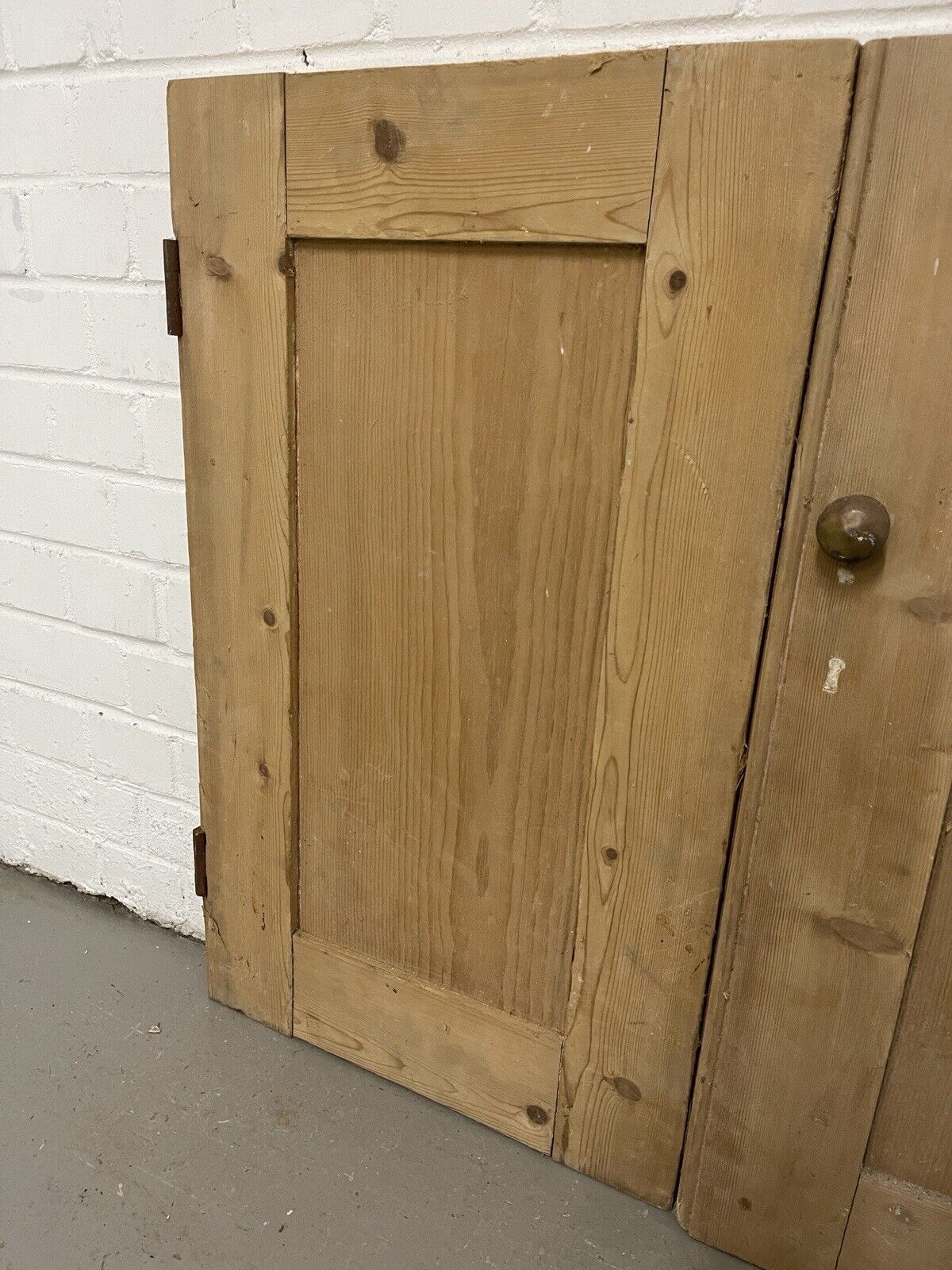 Reclaimed Pine Victorian Alcove Cupboard Doors Inter-locking 915 x 760mm