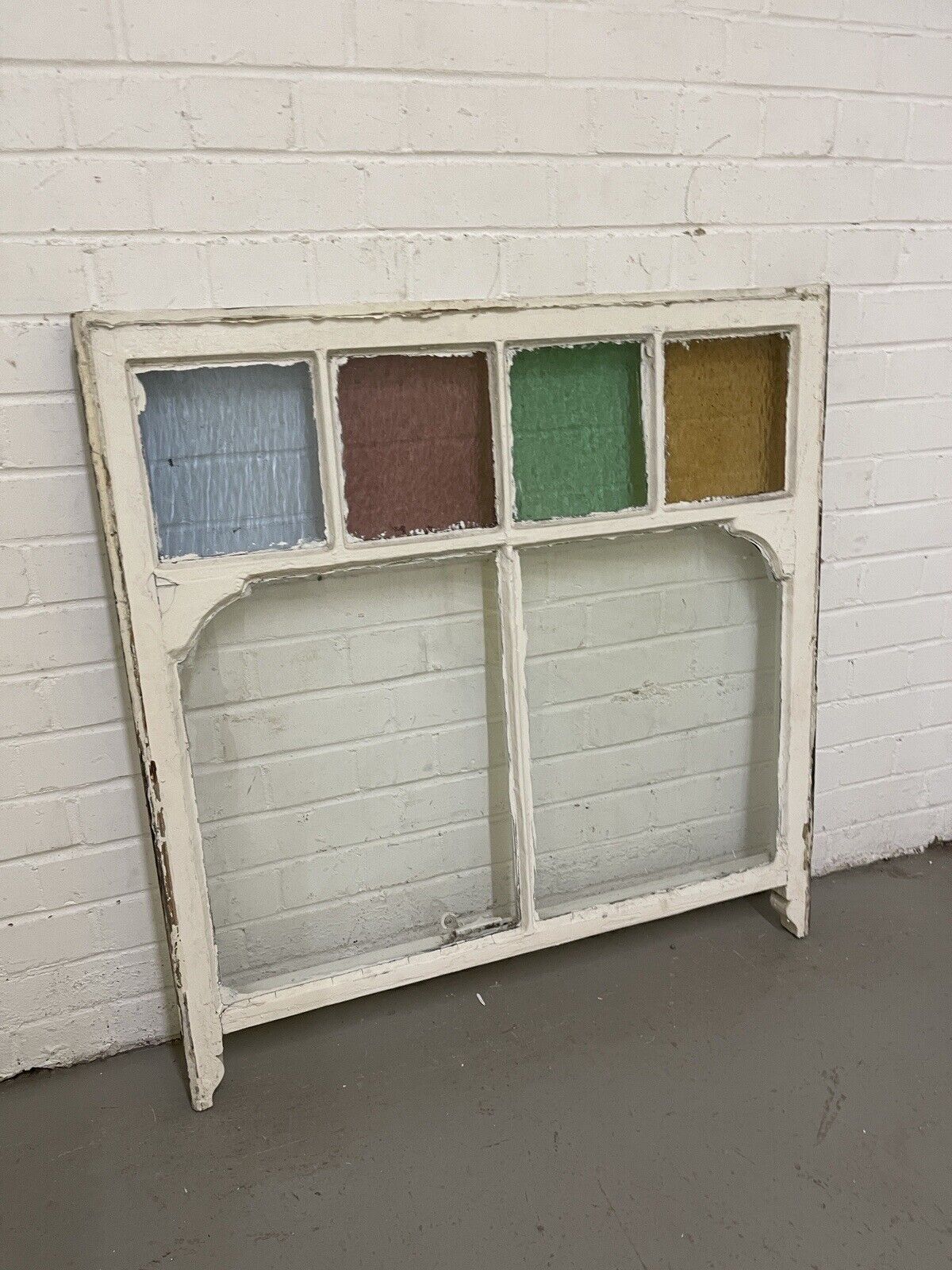 Reclaimed Old Georgian Edwardian Panel Wooden Sash Window 910 x 932mm