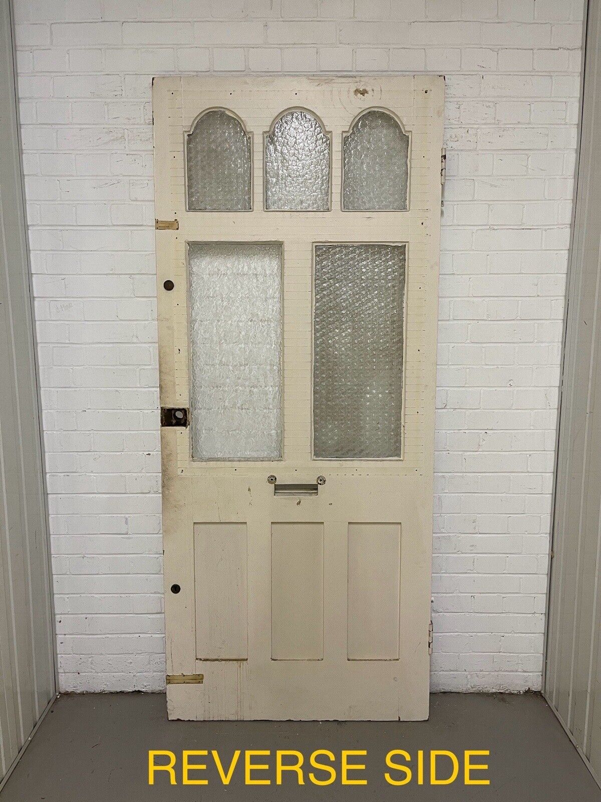 Reclaimed Victorian Edwardian Wooden Panel Front Door 2130 x 910mm