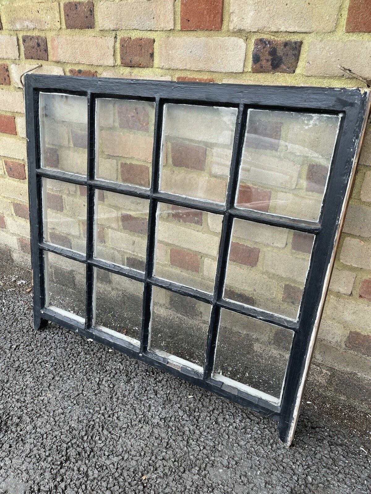 Reclaimed Old Georgian 12 Panel Wooden Window 910 x 825mm