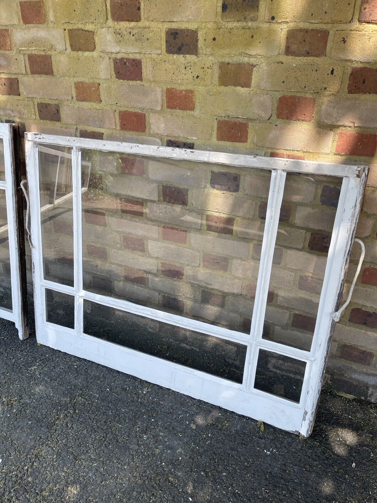 Pair Of Reclaimed Old Edwardian 6 Panel Wooden Panel Sash Window 915 x 1190mm