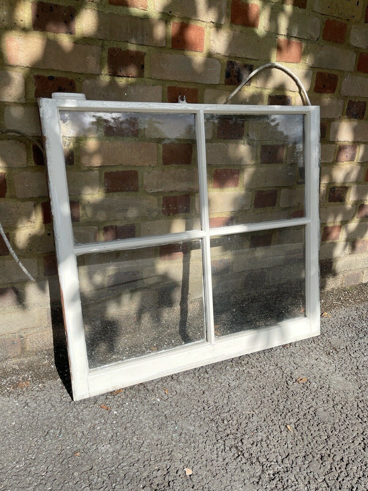 Reclaimed Old Georgian 4 Panel Wooden Window 860 x 785 mm