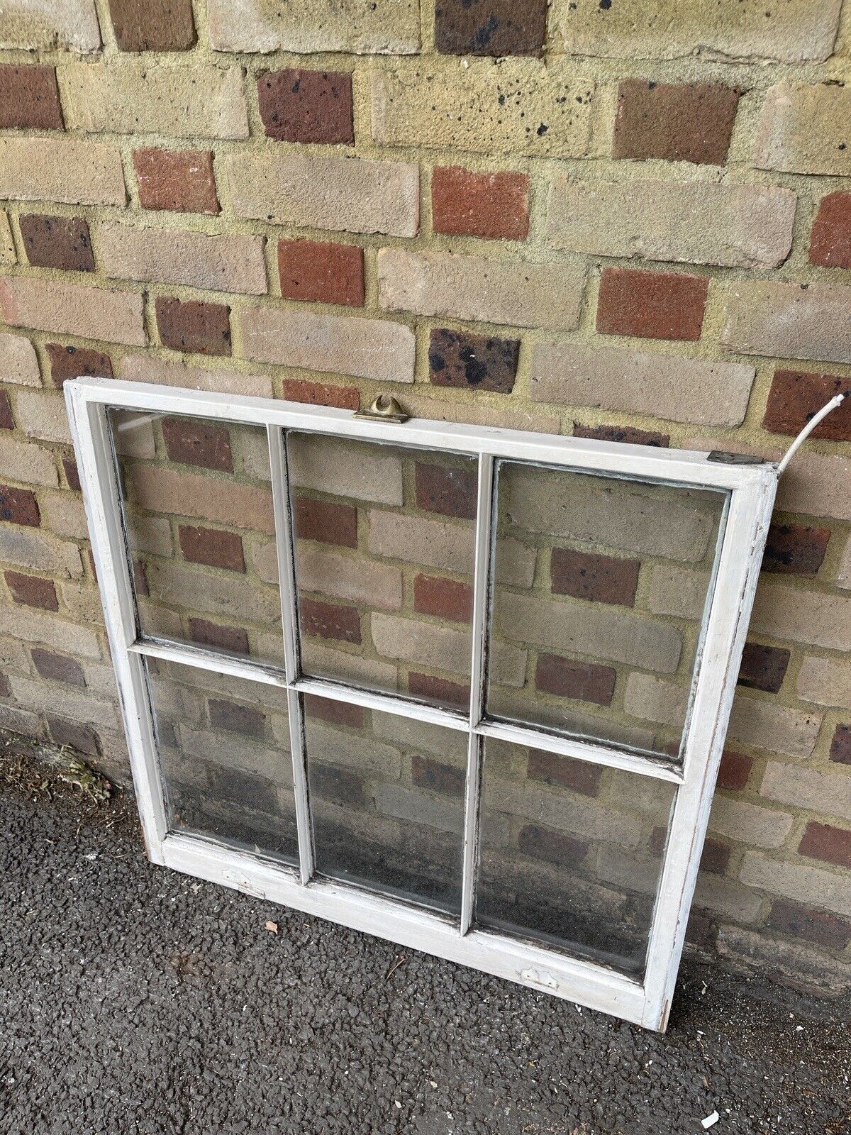 Reclaimed Old Georgian 6 Panel Wooden Window 840 x 800mm