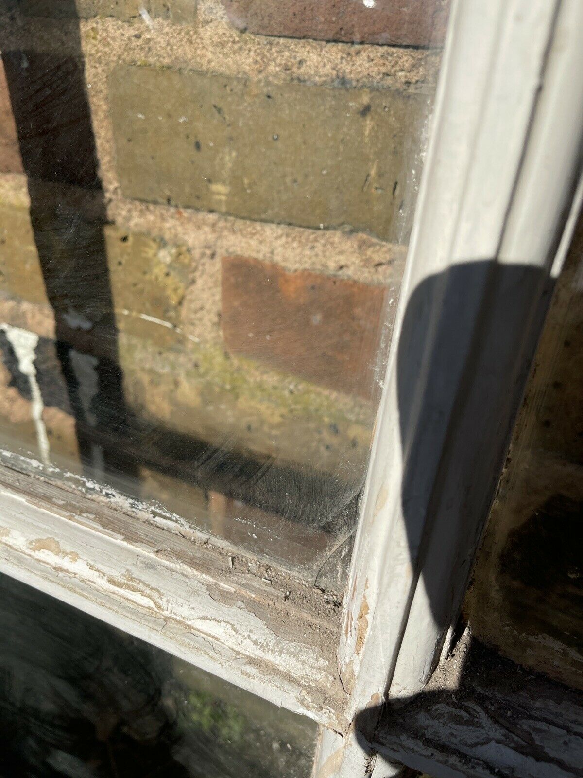 Large Reclaimed Old Georgian 10 Panel Wooden Sash Window