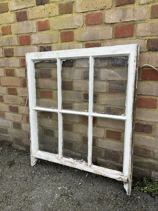 Reclaimed Old Georgian 6 Panel Wooden Window