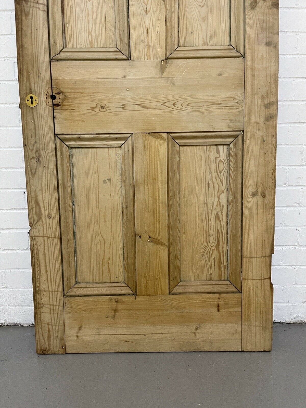 Original Vintage Reclaimed Victorian Pine Internal 4 panel Door 1935 x 715mm