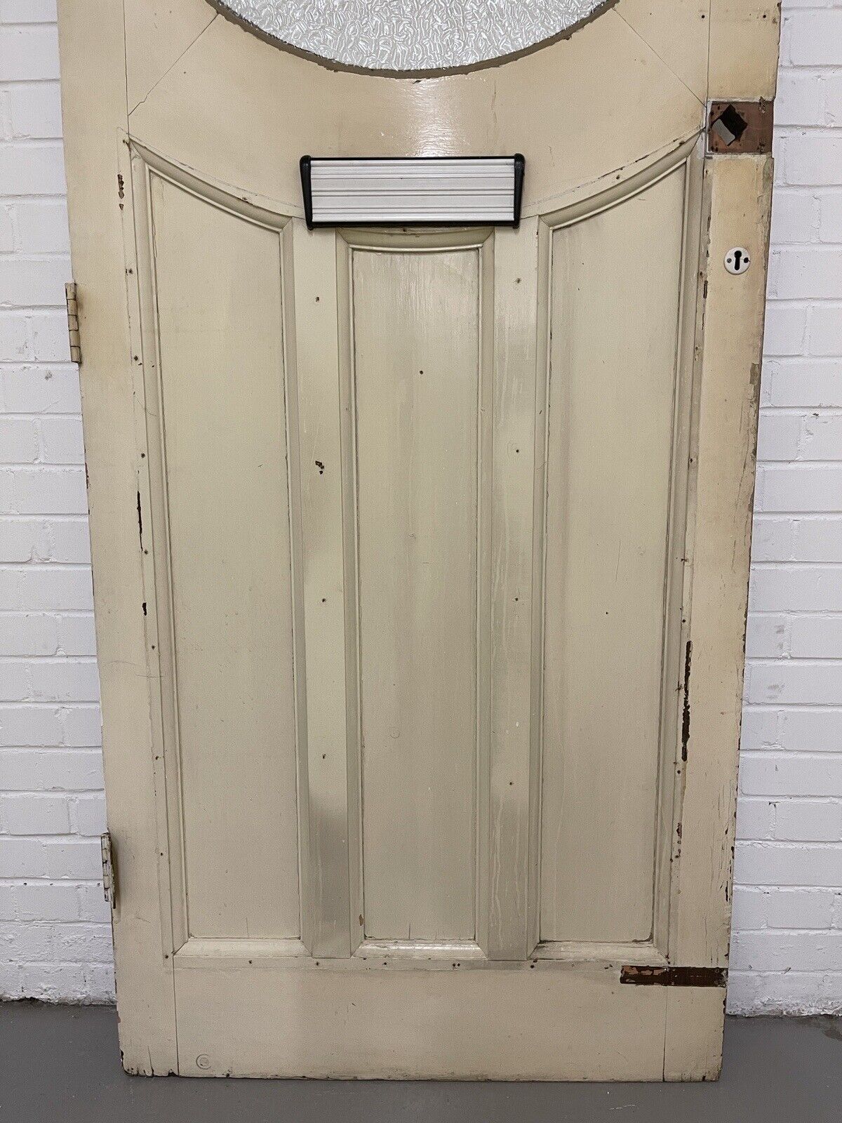 Reclaimed Victorian Edwardian Wooden Panel External Front Door 2125 x 915mm