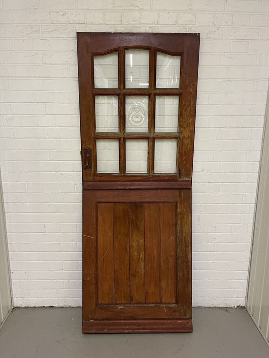 Solid Hardwood External Glass panel Stable Door 1960 X 765mm