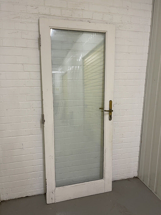 Reclaimed Old Double Glazed Glass Wooden Door 1965 x 805mm