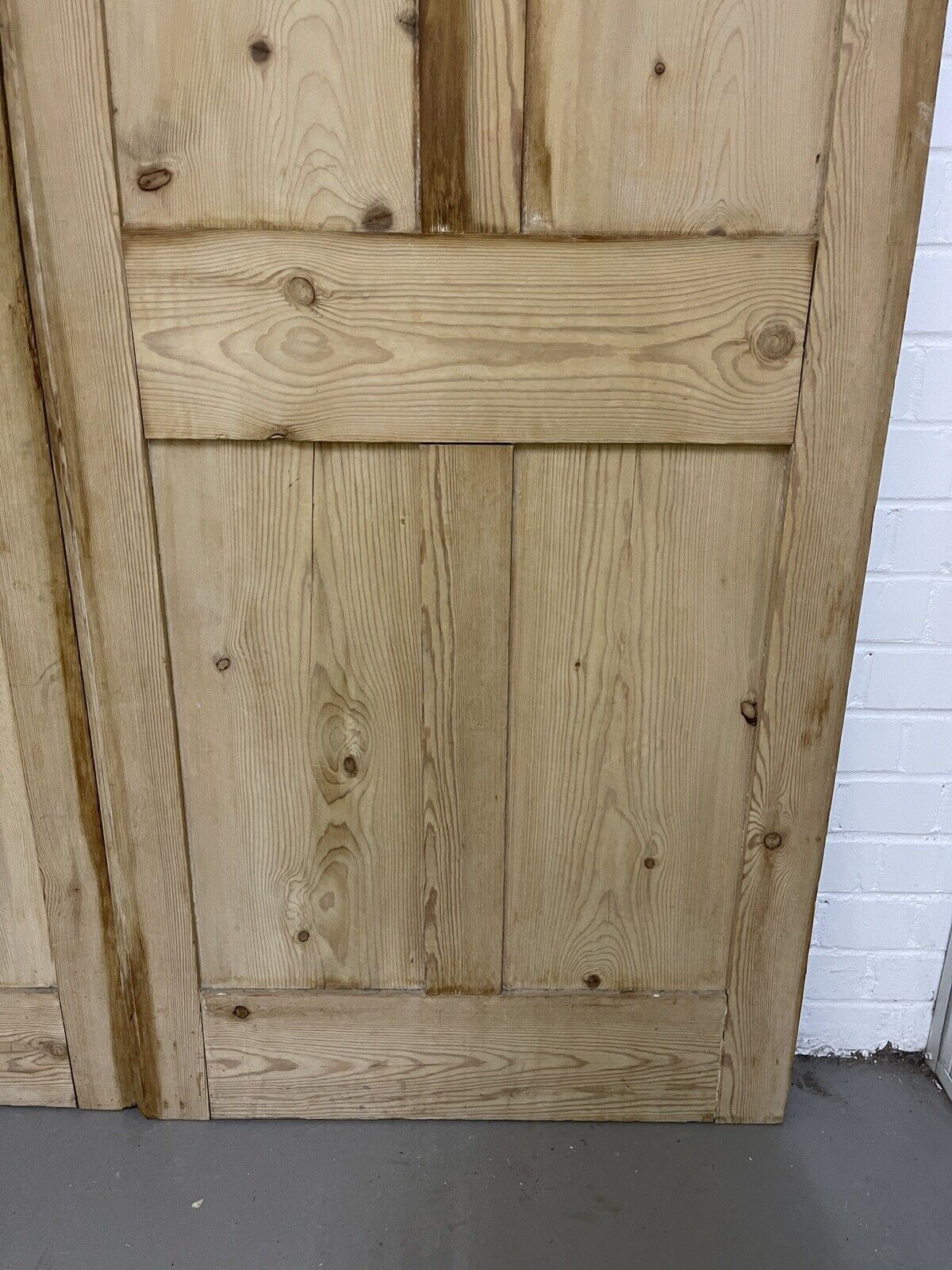 Original Vintage Reclaimed French Pine Internal 4 panel Double Doors 1952 x 1457