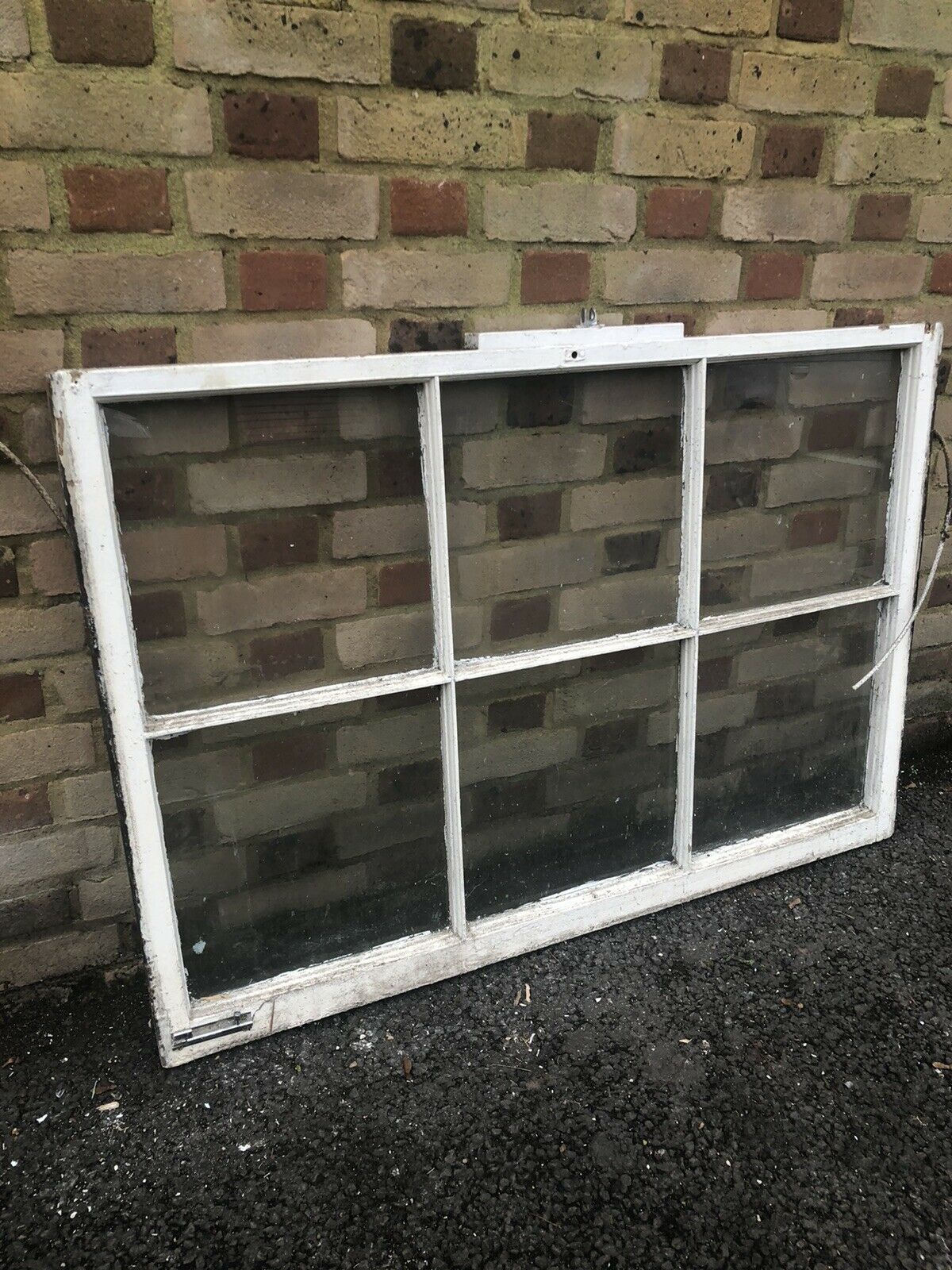 Large Reclaimed Old Georgian 6 Panel Wooden Sash Window