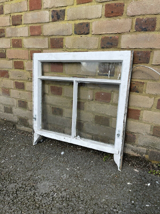 Reclaimed Old Victorian Edwardian Wooden 3 Panel Sash Window