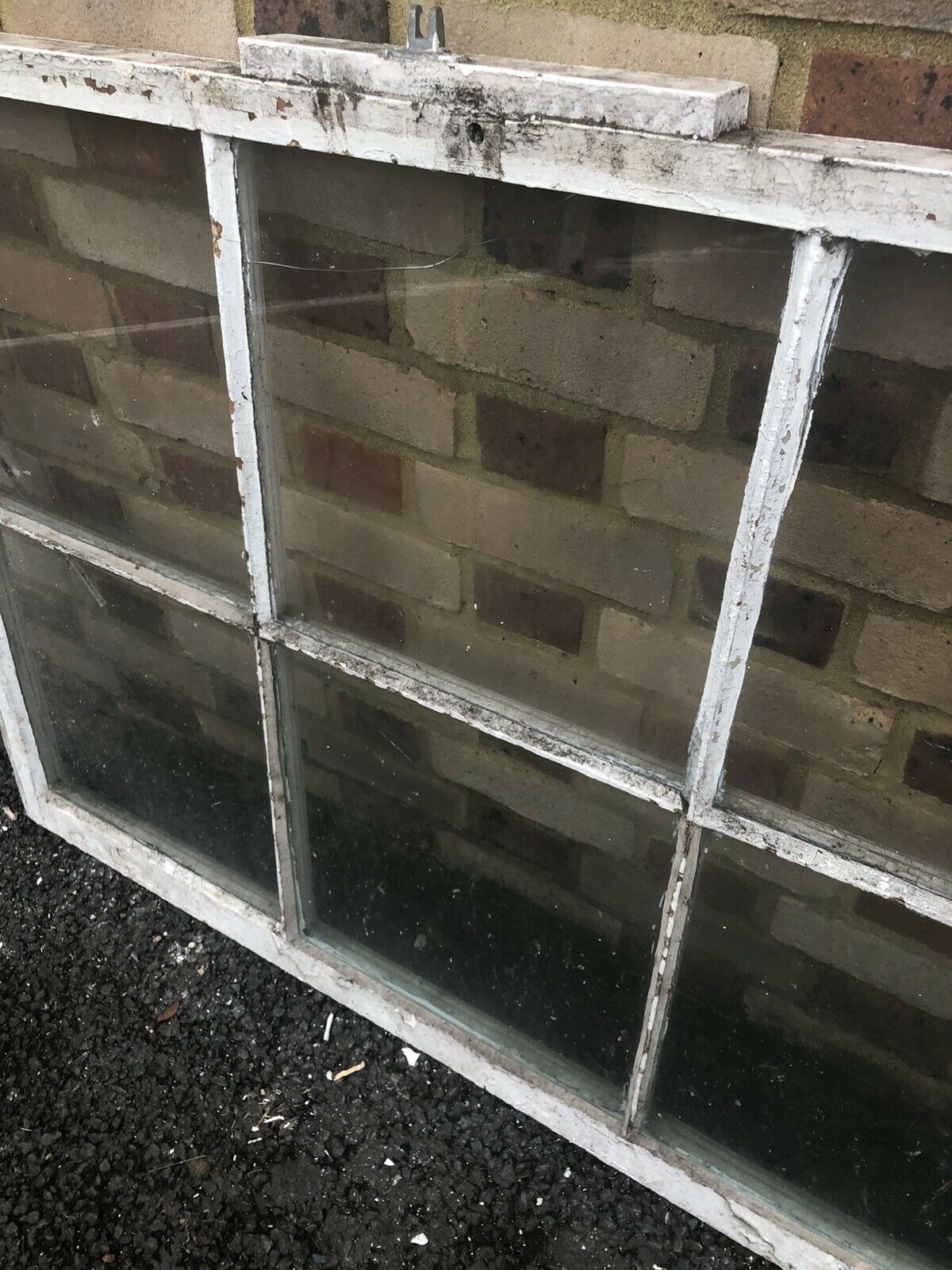 Large Reclaimed Old Georgian 6 Panel Wooden Sash Window