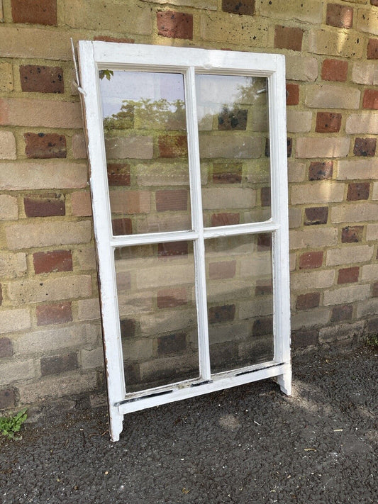 Reclaimed Old Georgian 4 Panel Wooden Window 1035 x 570mm