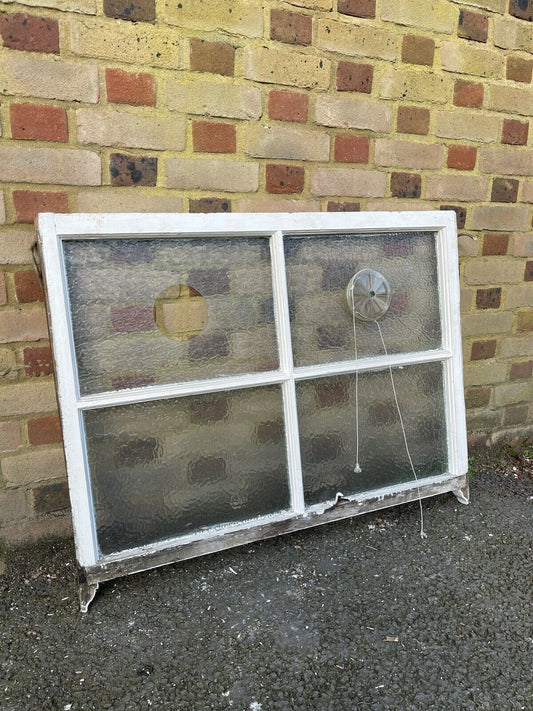 Large Reclaimed Old Georgian 4 Panel Wooden Sash Window