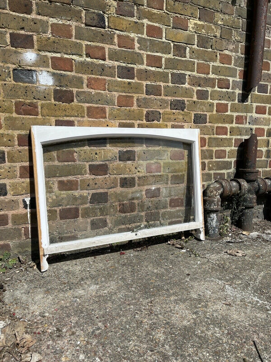 Reclaimed Old Victorian Edwardian Arch Panel Wooden Sash Window