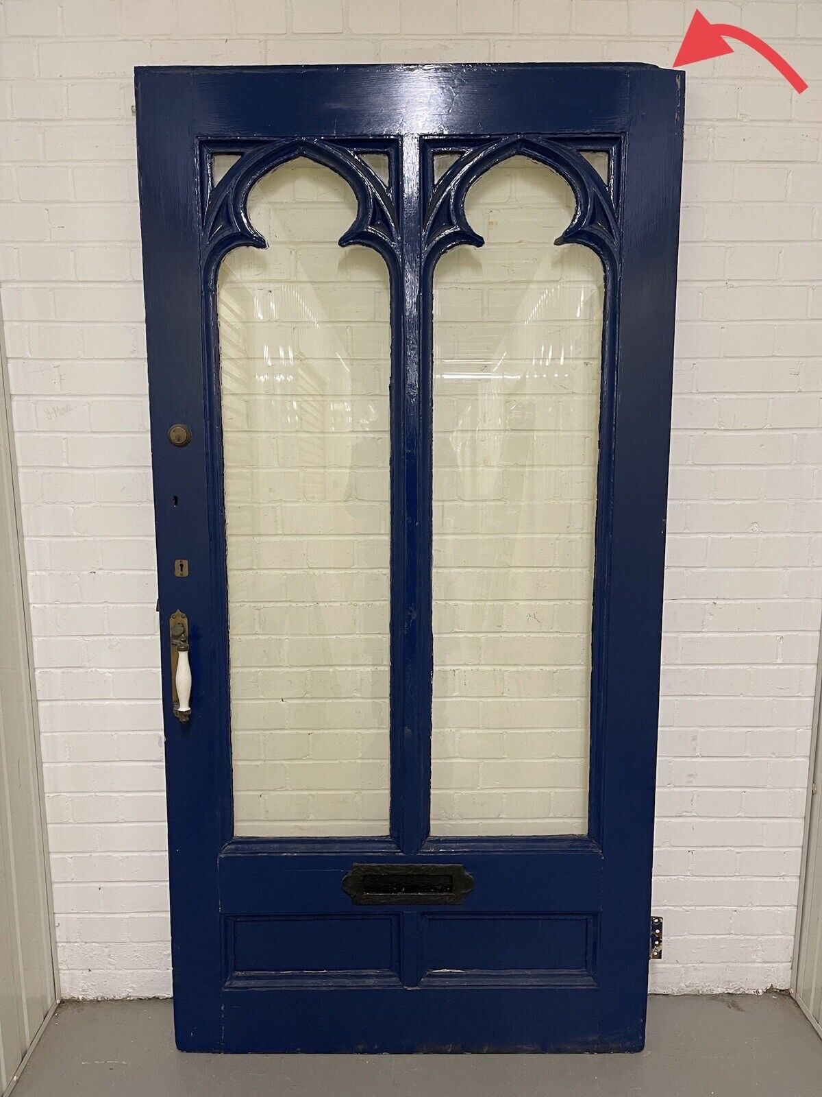 Reclaimed Victorian Chapel House Wooden Front Door 2070 or  2075 x 1060mm