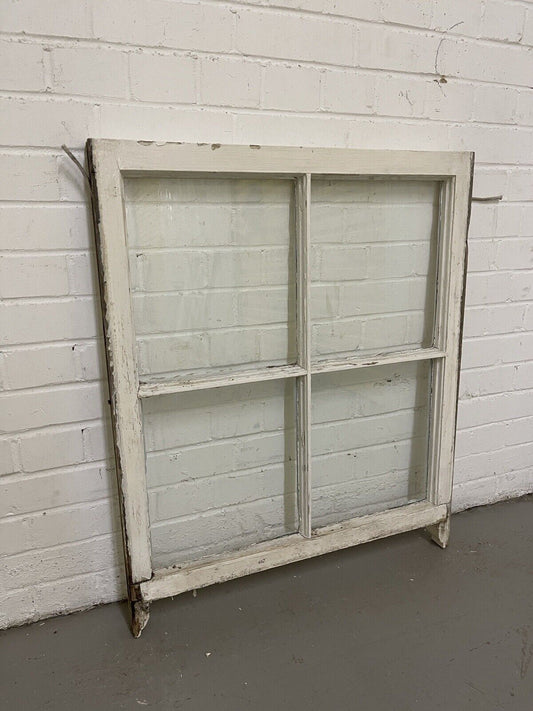 Reclaimed Old Georgian 4 Panel Wooden Window 865 x 725mm