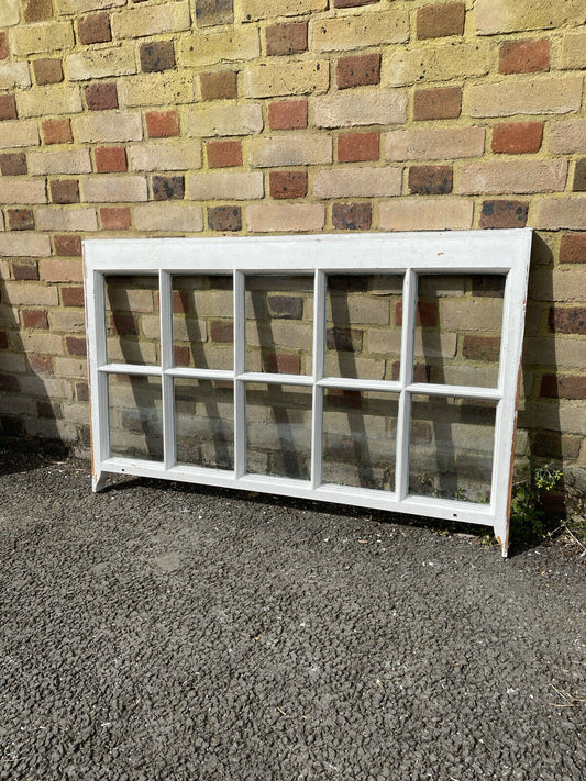 Reclaimed Old Georgian 10 Panel Wooden Sash Window