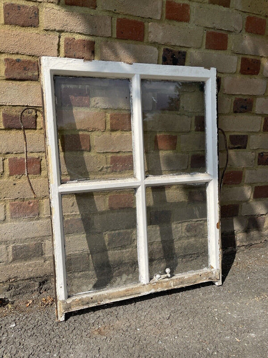 Reclaimed Old Georgian 4 Panel Wooden Window 845 x 640mm