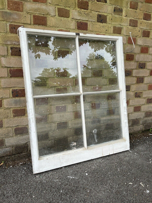 Reclaimed Old Georgian 4 Panel Wooden Window 1027 x 870mm