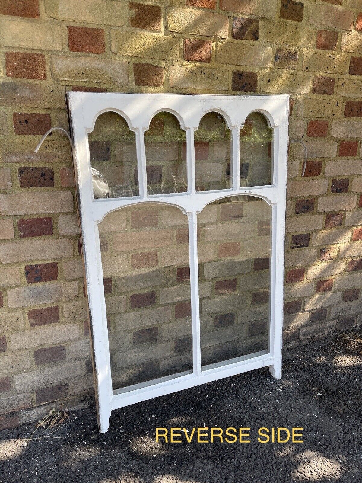 Reclaimed Old Victorian Edwardian Arch Panel Wooden Sash Window 1125mm x 760mm