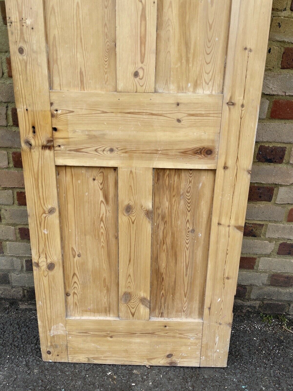 Original Vintage Reclaimed Victorian Pine Internal 4 panel Door 1920 x 707mm