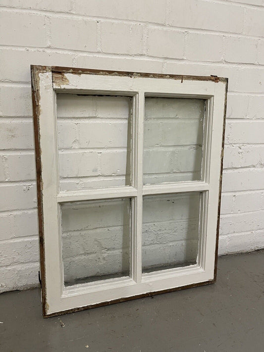 Reclaimed Old Georgian 4 Panel Wooden Window 495 x 585mm