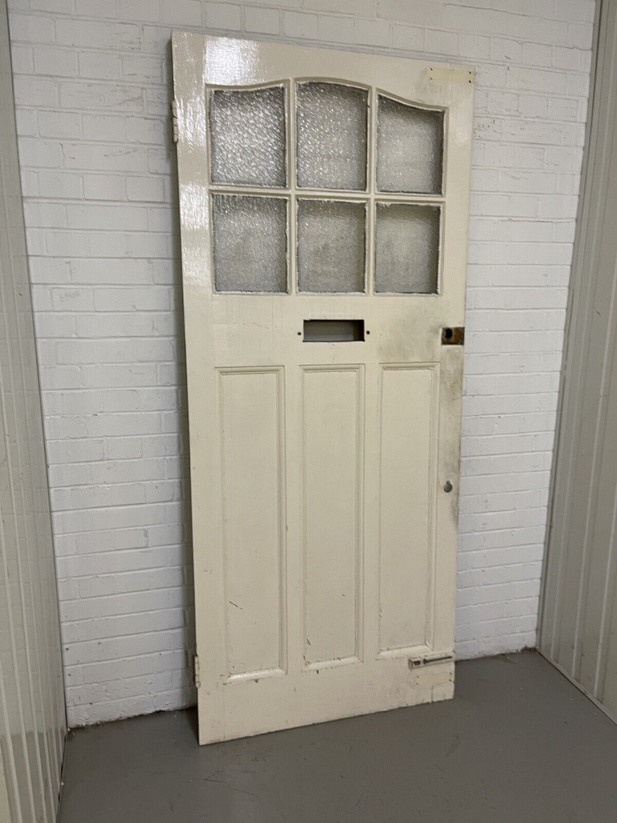 Reclaimed Victorian Edwardian Wooden Panel Front Door 2125 or 2130mm x 910mm