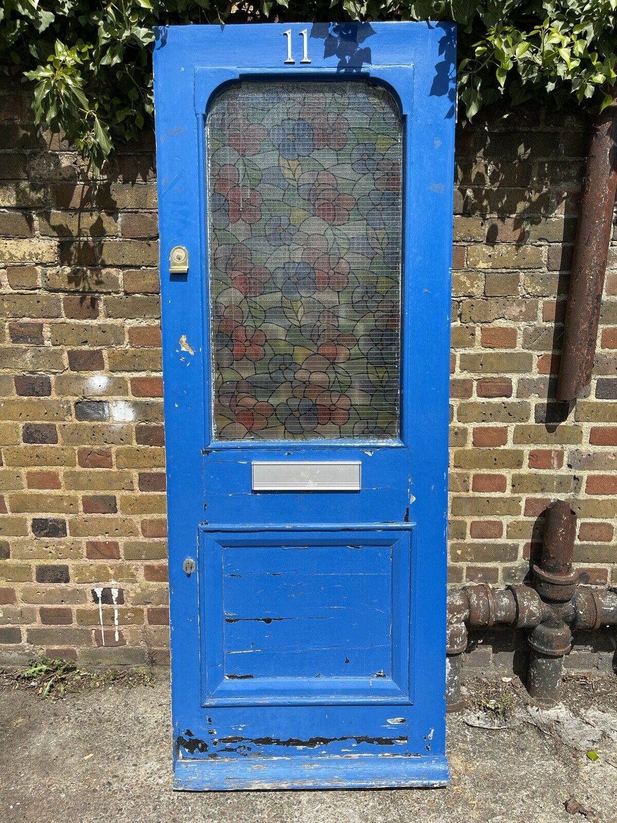 Reclaimed Old Edwardian Victorian Timber Wooden Front Door