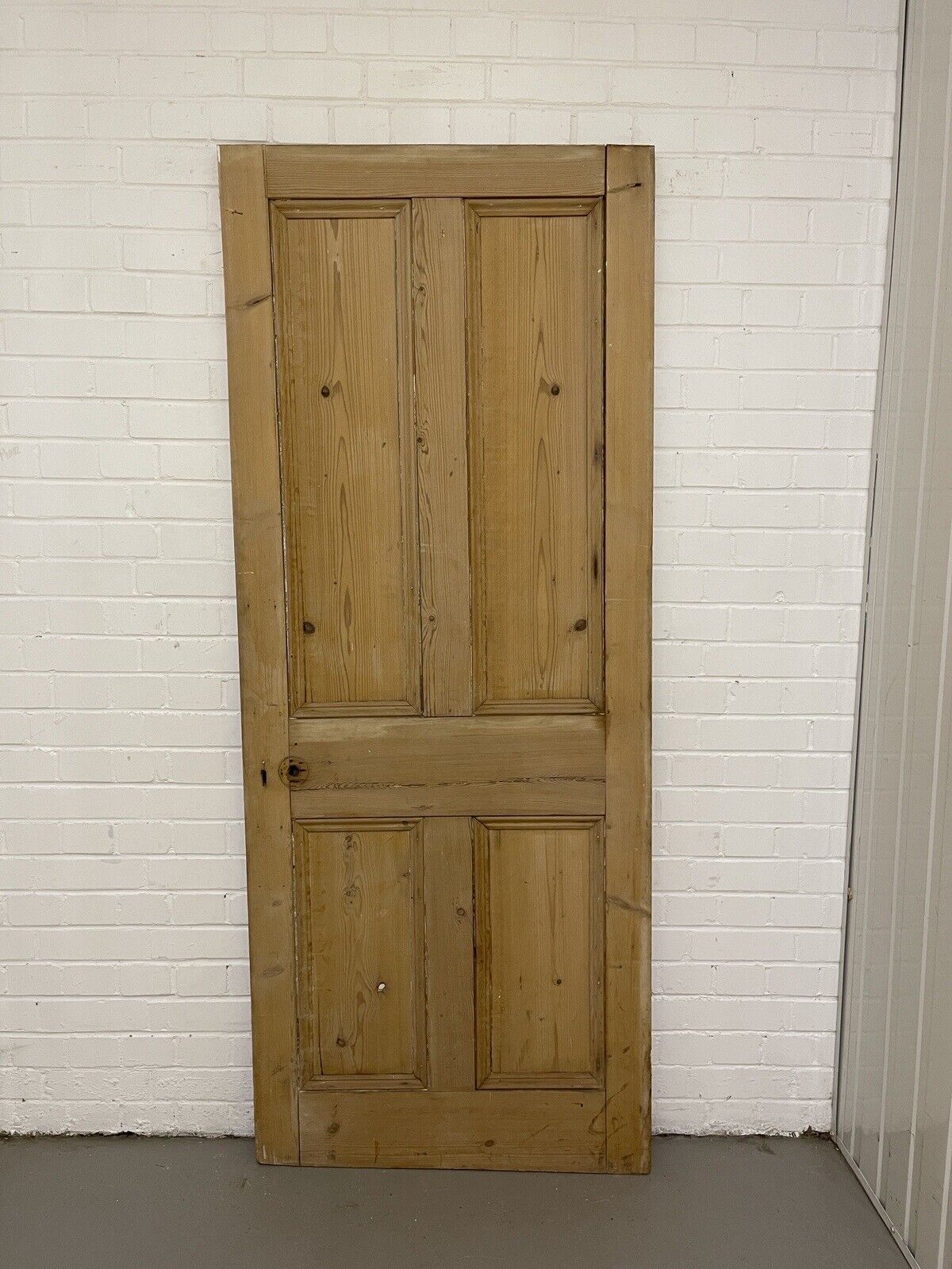Original Vintage Reclaimed Victorian Pine Internal 4 panel Door 1985 2000 x 805
